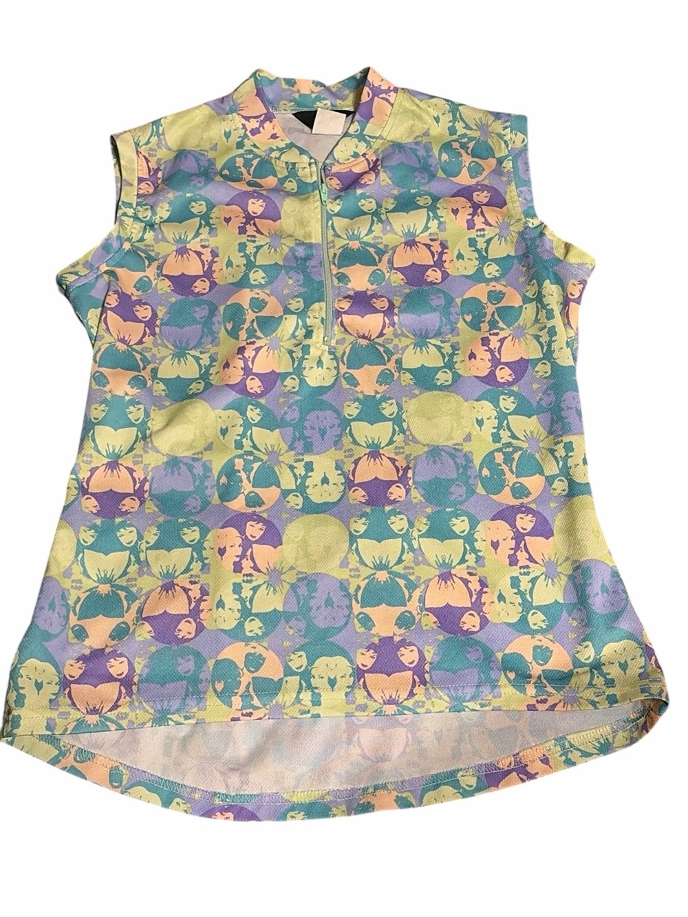 Canari Women’s Sleeveless Cycling Jersey | Quarter Zip Pop Art Novelty Print